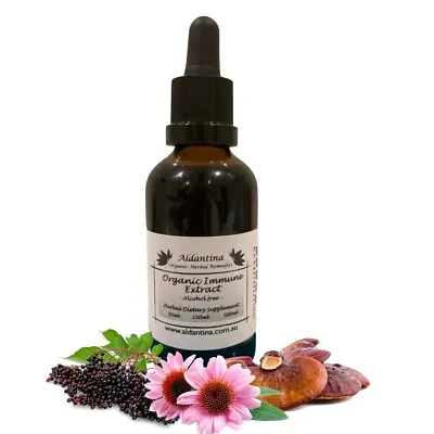 Organic Immune Tincture/Extract - Alcohol Free - >50ml<  • $28